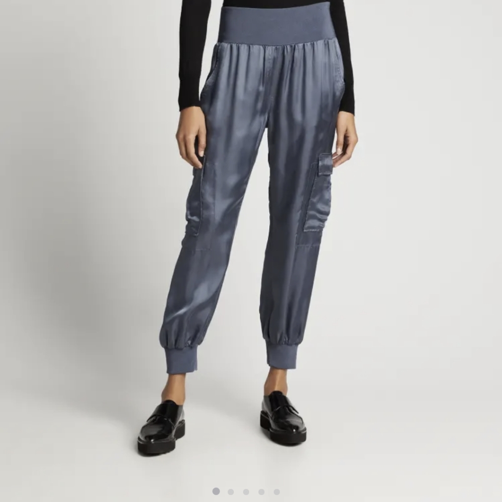 Cinq à Sept "Giles" satin jogger pants